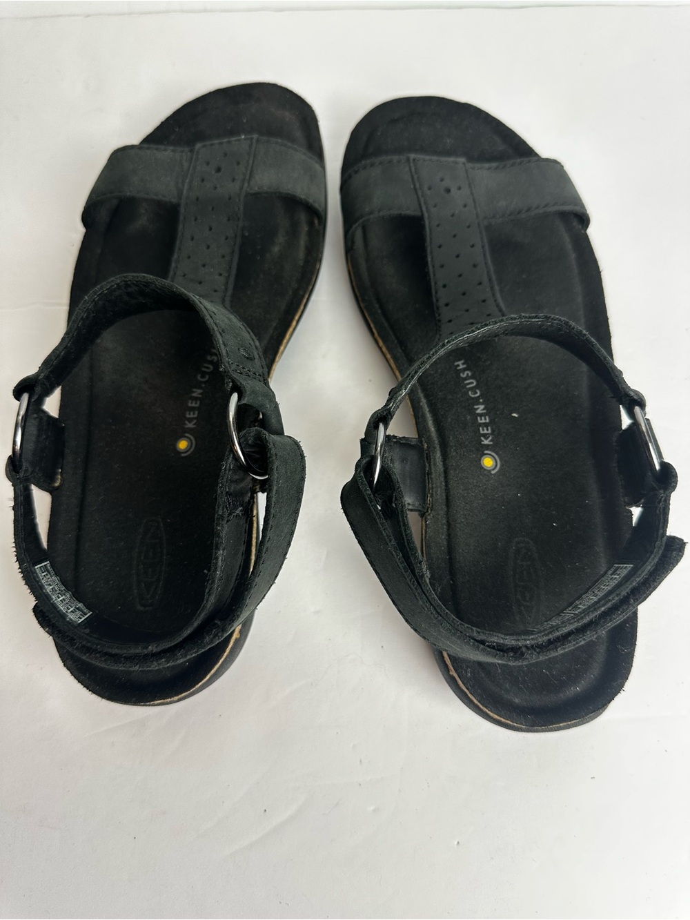 Keen Kaci Ana T-Strap Sandals Women's Size 7.5 EU 38 Shoes Black Adjustable - Picture 4 of 9